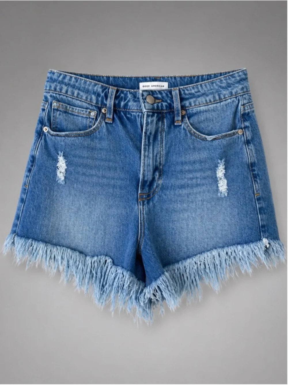 Good American Bombshell Short Chewed Pockets Size 4/27